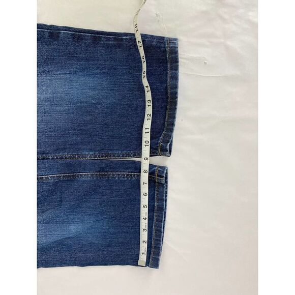 Ann Taylor Jeans Modern Fit Lindsay Waist Blue Capri - Size 10 (32 inches) - Picture 6 of 8